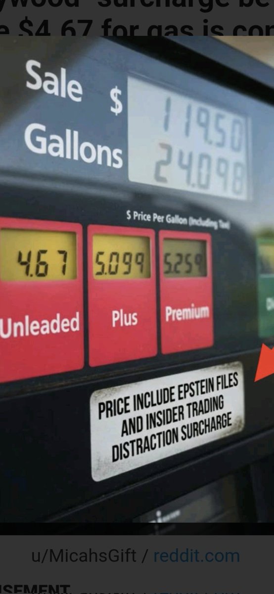 MLadnerRealtor's tweet photo. @realDonaldTrump EVERY AMERICAN SHOULD NOW BE POSTING PICTURES OF GAS PRICES EVERYTIME YOU FILL UP! WHY YOU ASK? TRUMP 'SUPPOSEDLY' JUST POSTED THAT IN DOING THIS, IT'S "ECONOMIC TREASON" TO POST PUMP PRICES! YEAH, HE HASN'T LOST HIS MIND AT ALL! SHARP AS A TREE STUMP! https://t.co/V0OQqVyWF4