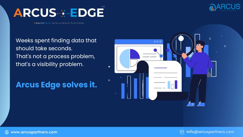 arcuspartners's tweet photo. How much time does your team spend looking for information that should already be at their fingertips?

In wealth management, delays are rarely caused by a lack of data. More often, they're caused by a lack of visibility. When information is scattered across systems, teams spend valuable time searching instead of acting.

Arcus Edge changes that.

By bringing critical intelligence, reporting, and insights into a single platform, Arcus Edge helps firms reduce inefficiencies, improve decision-making, and empower teams with the information they need, when they need it.

Because the right data shouldn't take weeks to find. It should take seconds.

#ArcusEdge #WealthTech #DataIntelligence #WealthManagement #DigitalTransformation