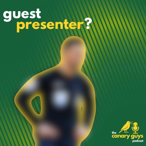 CanaryGuysPod's tweet photo. Guest number one has 291 Premier League appearances, but has never touched a ball intentionally.

They’ve also recently switched in showbiz with a spot on a prime time TV show!

#TheCanaryGuys #NCFC https://t.co/rQa4IF6ORr