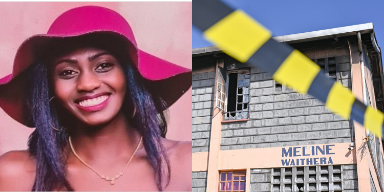 georgediano's tweet photo. The dormitory that caught fire at Utumishi Girls Academy was named Meline Waithera. Meline was the beloved daughter of a well-known former Deputy Inspector General  Mbugua. Her father contributed significantly to the development of the school, and in recognition of his support, the dormitory was named after his daughter.

Sadly, Meline died prematurely in a tragic road accident while crossing Tom Mboya Street in Nairobi on 17 june 2021. She lost her life after being sandwiched between two matatus along the busy street. Her untimely death remains a painful memory for many who knew her, and the dormitory stands as a tribute to her memory.