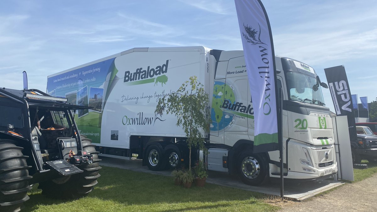 Buffaloadlogist's tweet photo. The Great British Farm-Fest – Day 1 🚜
Friday brought a brilliant buzz and a steady stream of visitors to our stand.
We delivered two arena shows featuring our Volvo Aero LNG trucks, 44‑pallet double deck trailer, and crowd favourite the SHERP.
What a great start to farm Fest!🚛 https://t.co/qpoJlHVPZA