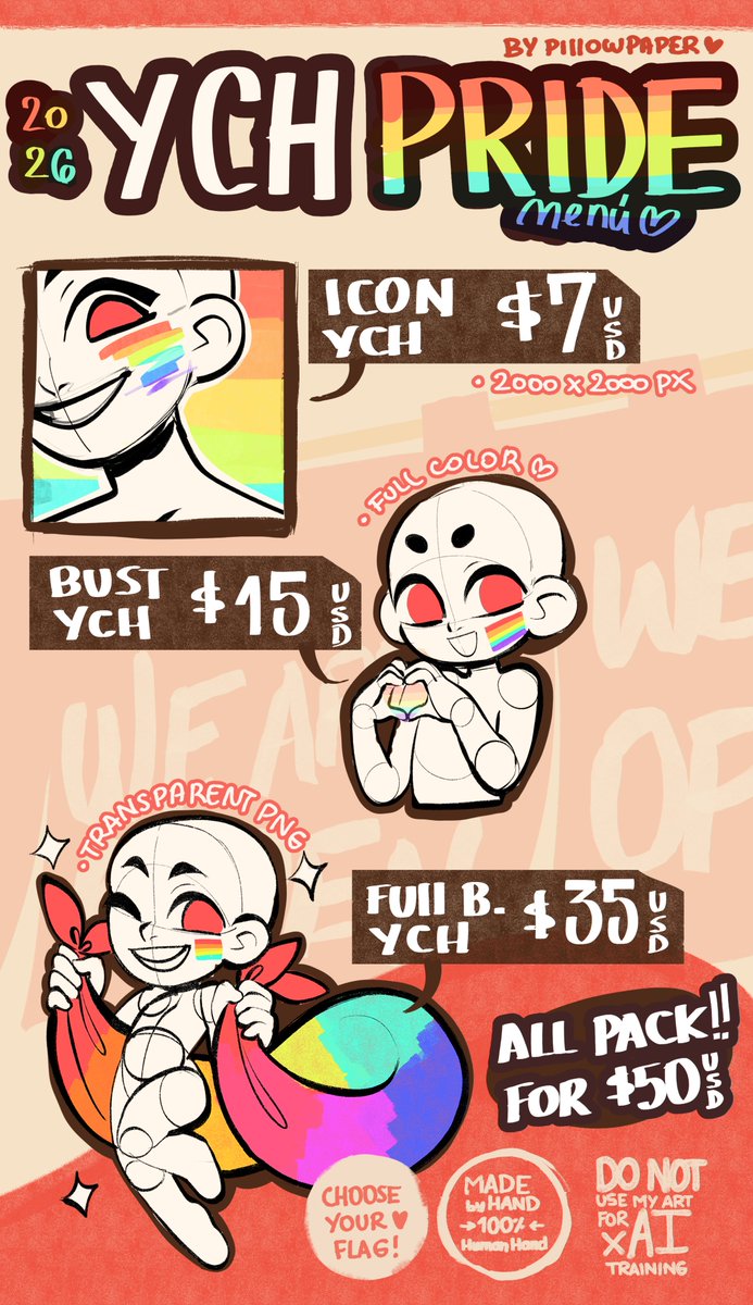 🌈 𝑷𝒊𝒍𝒍𝒐𝒘𝑷𝒂𝒑𝒆𝒓🌈PRIDE MENU OPEN! ✨+18 tweet media