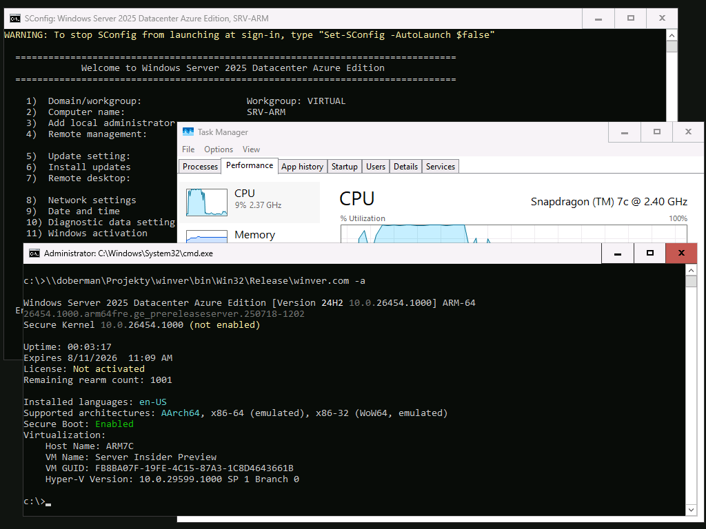 JanRingos's tweet photo. With all those new ARM server CPUs, are we finally going to get official Windows Server for ARM? https://t.co/qTbG30TII0
