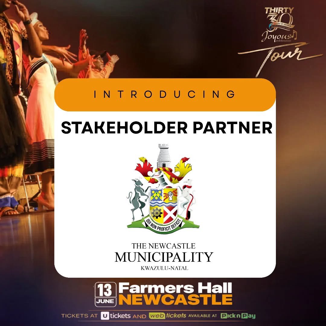 JoyousSA's tweet photo. Proudly supported by Newcastle Municipality 
Thank you for being part of this incredible journey and helping make this experience possible for the people of Newcastle.

Tickets Link: https://t.co/Hv4gBcMGif

#JoyousCelebration #Joyous3030 #30YearsOfJoyous #fyp #buy3030JCtickets https://t.co/jpuvPoUD9D