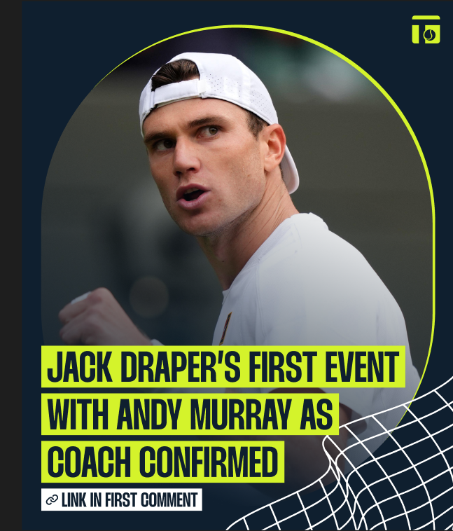 tennis365com's tweet photo. Jack Draper and Andy Murray's first tournament together has now been confirmed ⬇️ https://t.co/FGGUMShrWk