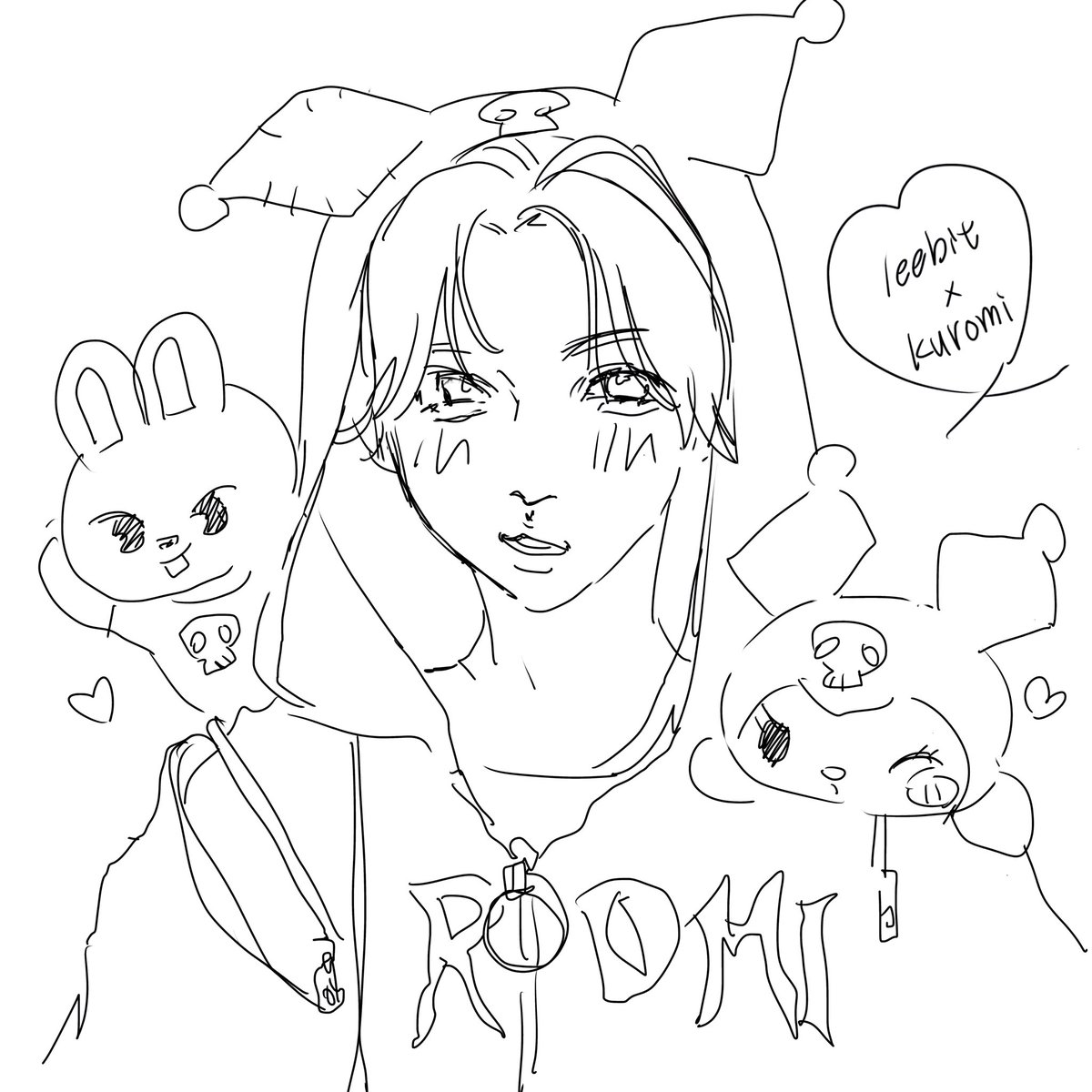 jini3know10's tweet photo. コラボ楽しみ~♡♪
 #straykids #sanrio #LeeKnow https://t.co/maQQu9I5tT