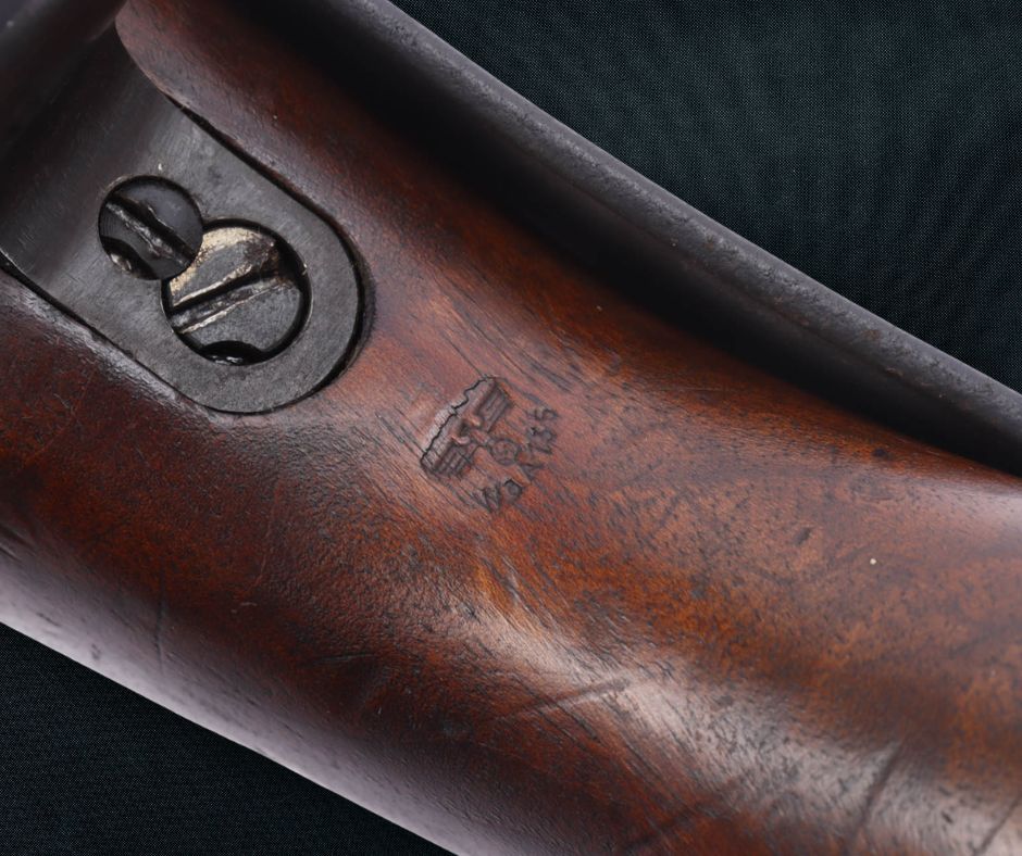 LegacyCollector's tweet photo. This very rare G.41(M) semi-automatic rifle, produced by Mauser in 1942, was developed as part of the German military’s search for a new semi-automatic service rifle during WWII. The military’s strict requirements included K98k-like ergonomics, no external moving parts, bolt-action capability, and a gas system that didn’t require barrel holes.

While Mauser’s design met all these demands, Walther’s satisfied only some. In the end, the Walther design was chosen for mass adoption as the G.41, but Mauser still received an order for 15,000 rifles. These Mauser rifles were issued to front-line troops, but few survived the war.

#legacycollectibles #rarepiece #g41 #semiauto #rifle #massadoption #weapons #longguns #military #war #firearm #historicalfirearms #history