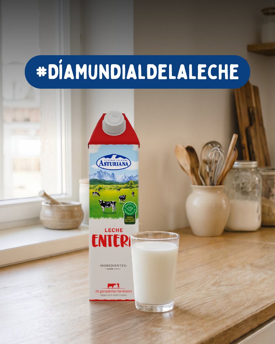 LecheAsturiana's tweet photo. Hay quien la prefiere bien fría.
Hay quien no perdona su café con leche por la mañana.
Hoy celebramos el #DíaMundialDeLaLeche 🥛🤍
¿De qué equipo eres tú?

#CentralLecheraAsturiana #YoBeboLeche https://t.co/9dxQMietSZ