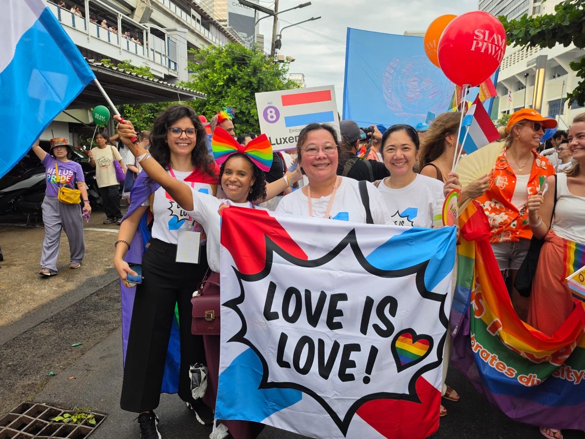 LUinBangkok's tweet photo. 🏳️‍🌈🇱🇺 Luxembourg was proud to take part in the Bangkok Pride.

#Pride2026 #LoveIsLove https://t.co/kBAGrs4BIO