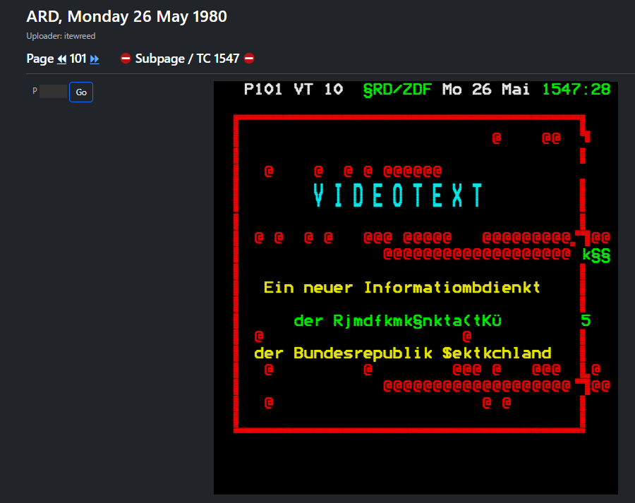 66_RP_ORIGINAL's tweet photo. 📺#Videotext #Teletext #ARD #ZDF 
2/2
Hier noch einige (eingeschränkt) erhaltene,
u.archivierte Original-Videotext-Seiten
mit Versuchssendungen vor d. 1.6.1980:
https://t.co/xahzUDSLEJ
https://t.co/k5eGRyB6Rm
https://t.co/J9UDB2YRSF
https://t.co/QoR0DMXwrg
https://t.co/xV2WhEiCqU https://t.co/9jpSDIIseT