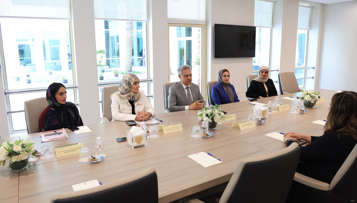 SRBinBahrain's tweet photo. Ambassador of the Republic of Serbia to the Kingdom of Bahrain, H.E. Tatjana Garcevic, met with the Bahraini parliamentary delegation #BhParliament that will participate in the #IPUparliament Global Conference of Women Parliamentarians, from 1–4 June in #Belgrade, #Serbia 🇷🇸 hosted by #skupstina_rs. H.E. Garcevic wished the delegation a successful visit and highlighted Bahrain’s achievements and policies in gender equality, women’s rights, and women’s empowerment. #Serbia #Bahrain #WomenParliamentarians #Belgrade #GenderEquality Bahrain🤝Serbia