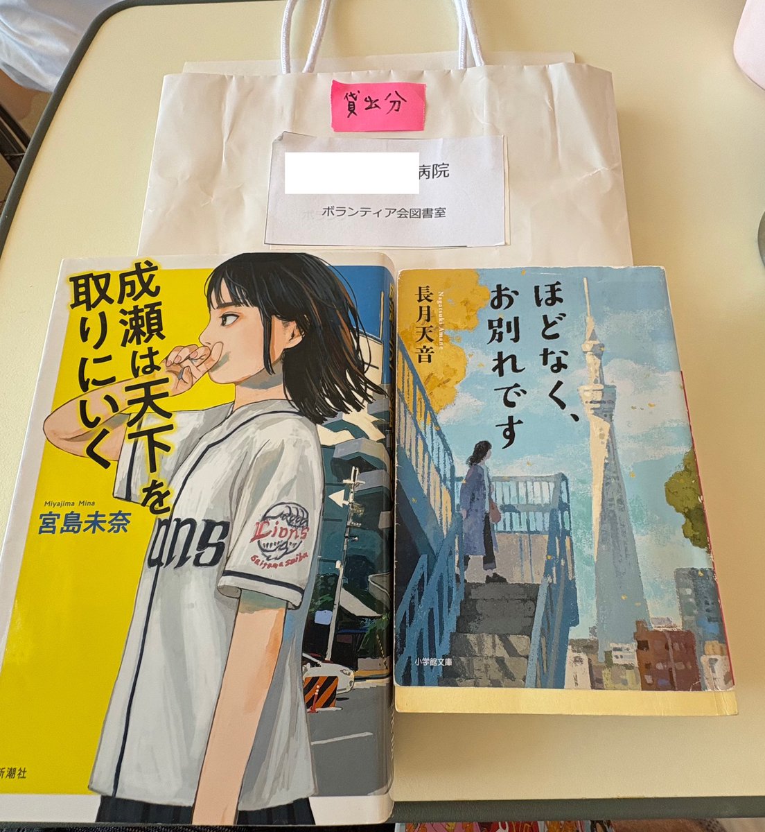 yamamon_9's tweet photo. 入院中のサービス。読みたい本をお願いしたら、手配して持ってきてもらえる。10時頃にお願いしたら、お昼前には届いた📚早っ。 https://t.co/0Uadz49RRL