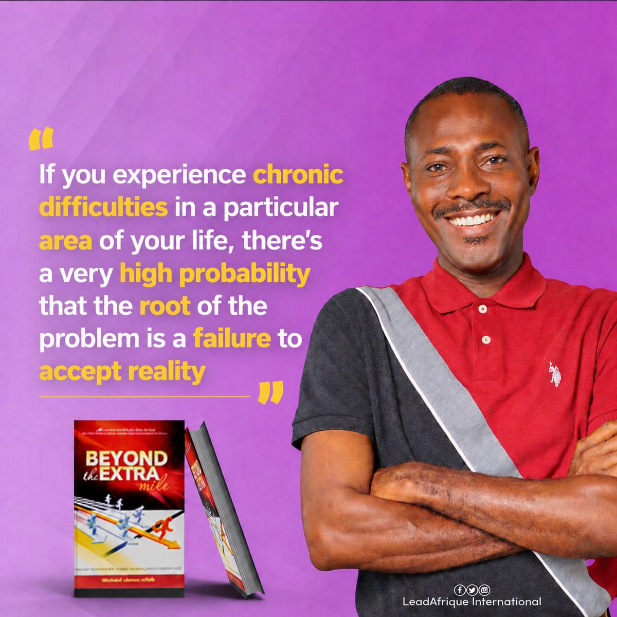 LeadAfrique's tweet photo. #MondayMotivation💜

Growth begins when excuses end, and reality is embraced. The truth may be uncomfortable, but it is often the first step toward lasting change.

#BeyondTheExtraMile #LeadershipGrowth #PersonalDevelopment #MindsetShift #LeadAfrique #SuccessPrinciples #Growth https://t.co/Z51b4bkzD4