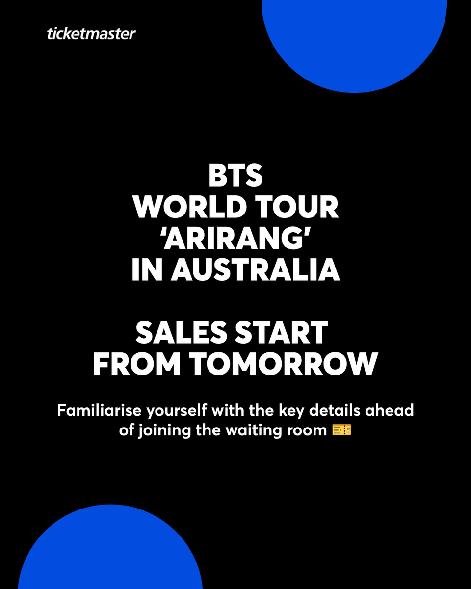 Ticketmaster AU tweet media