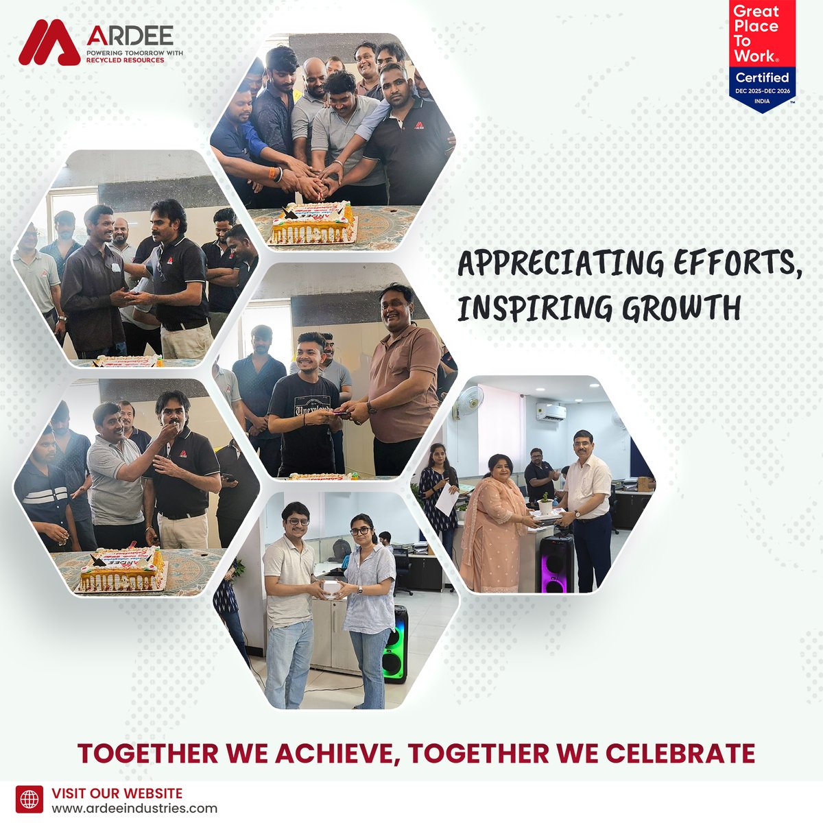 Ardeeltd's tweet photo. Recognizing Excellence, Celebrating Success

Recognizing dedication, rewarding excellence, and inspiring growth.

Together we achieve. Together we celebrate. 🙌

#ArdeeIndustries #EmployeeRecognition #GPTW https://t.co/pVfPH7OSZ4
