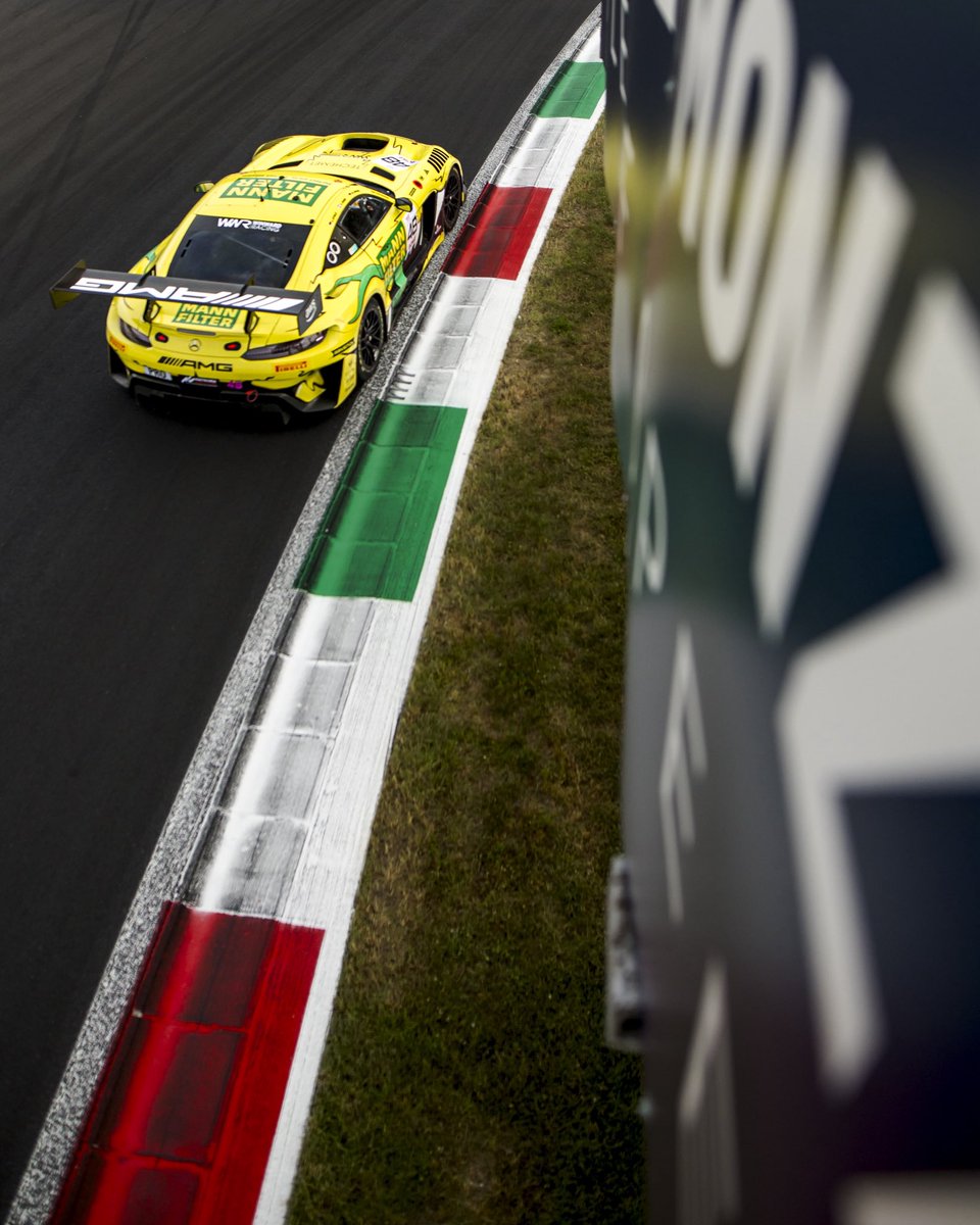 MaroEngel's tweet photo. P2 in Monza 🥈🇮🇹

Happy to survive this one! Thoughts are with all the drivers and teams involved in the incidents. Very happy that all the drivers walked away ok. 

A special thought to our 87 car with Rinat, Marvin & Gabriele they drove an amazing race and deserved this result more than words can express!

Finally a big thank you to my awesome @WinwardRacing team and team mates for the mega job as always!

#GTWorld #Monza #MercedesAMG