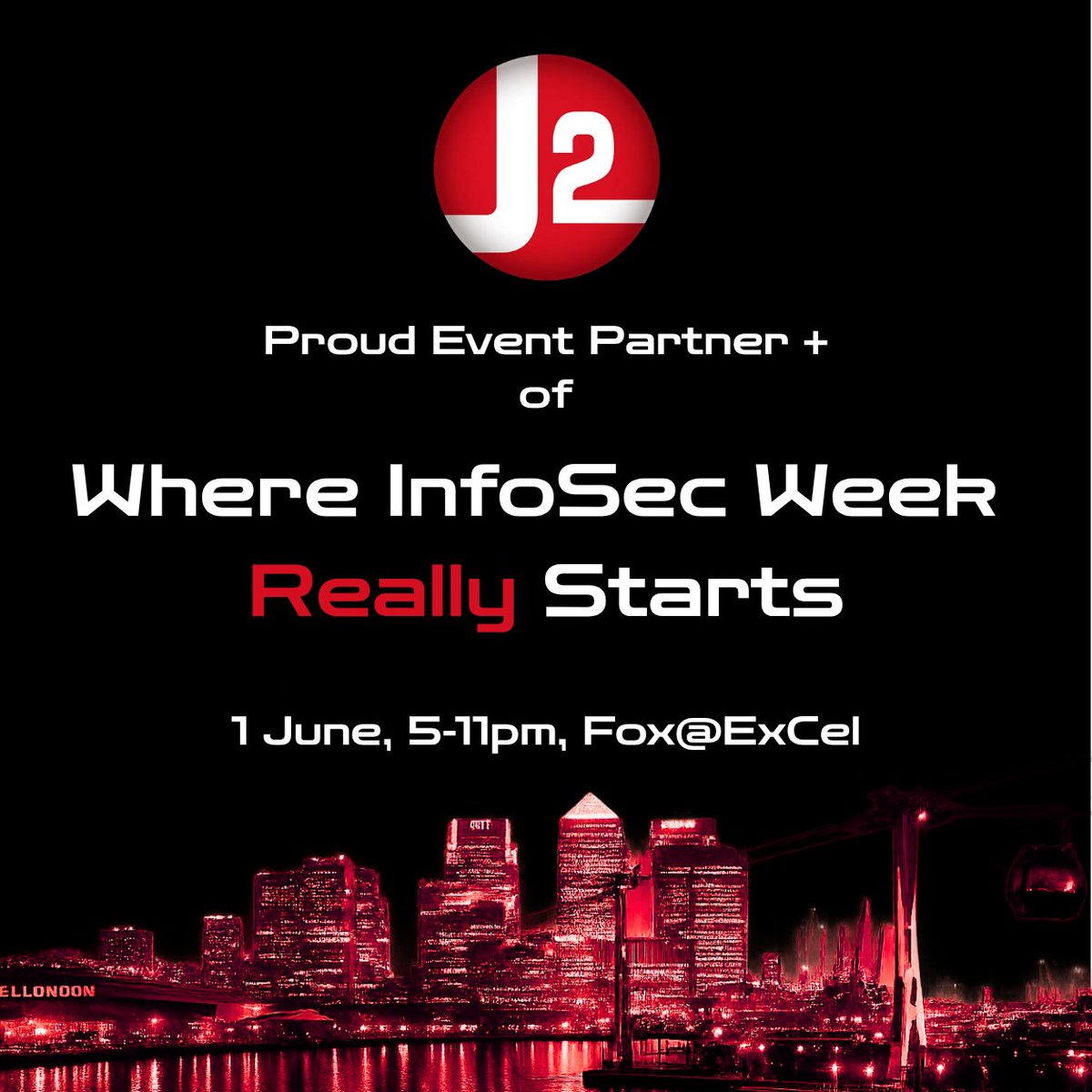J2SoftwareSA's tweet photo. Infosecurity Europe starts tomorrow. Before the expo begins, join J2 MSSP and CultureGem for "Where InfoSec Week Really Starts".

Join us this evening.

https://t.co/8CfQUvYwOe 

#InfoSecEurope #CyberResilience https://t.co/hn0kYmz5Bm