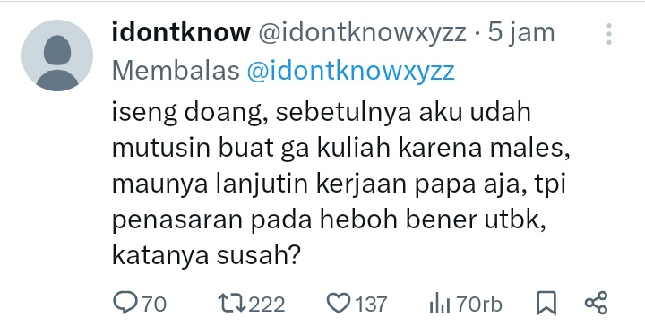 wapointofview's tweet photo. @idontknowxyzz @zarasoleia pdhal lu sendiri yg blg males, hokcuh https://t.co/KpEW9V12Em