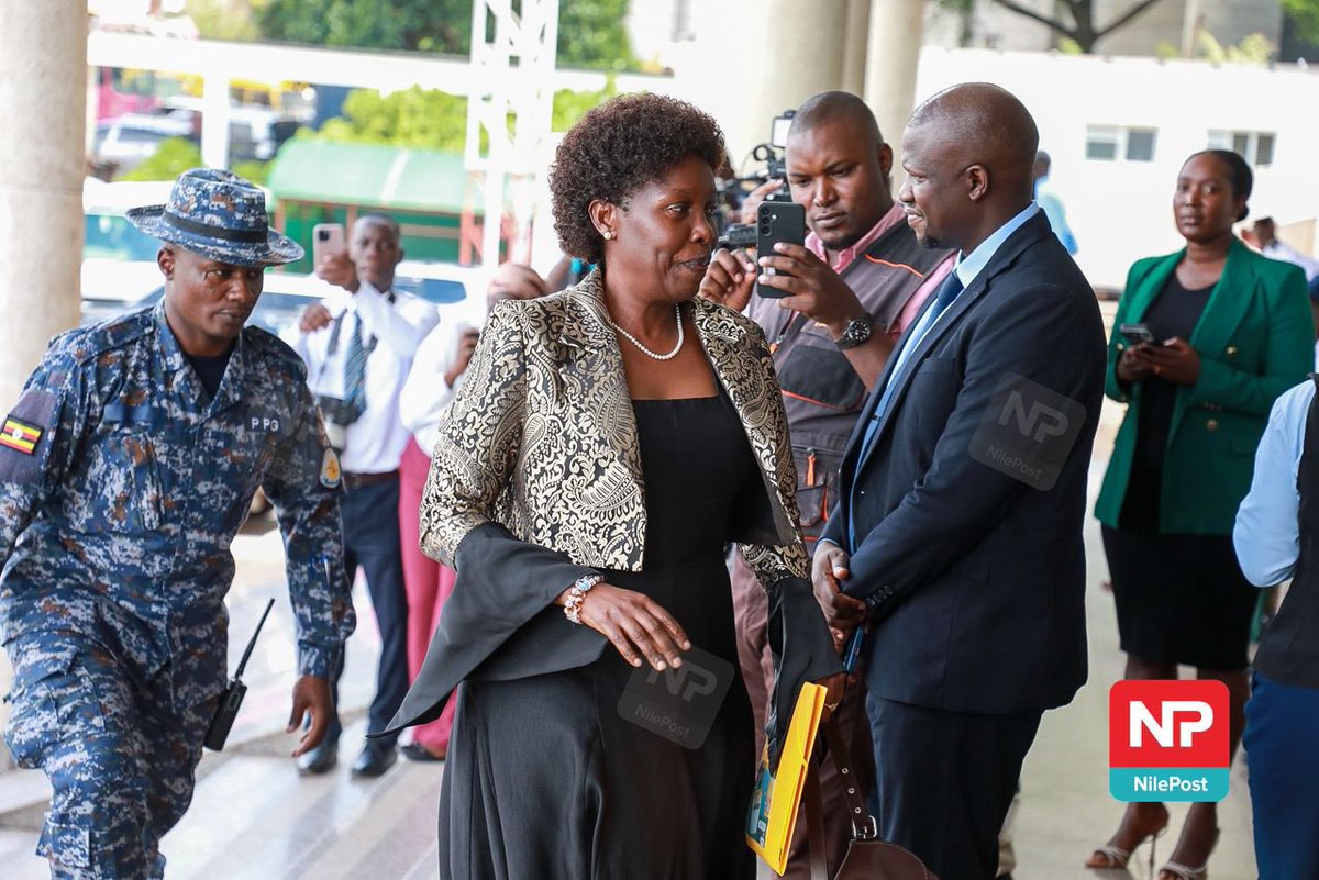 nbstv's tweet photo. PHOTOS: Hon. @JudithNabakoob1, Minister of Lands, Housing and Urban Development-designate, at Parliament for vetting by the Appointments Committee of Parliament. 

📸: @francis_isano 

#NBSUpdates https://t.co/YL8dW9OZum