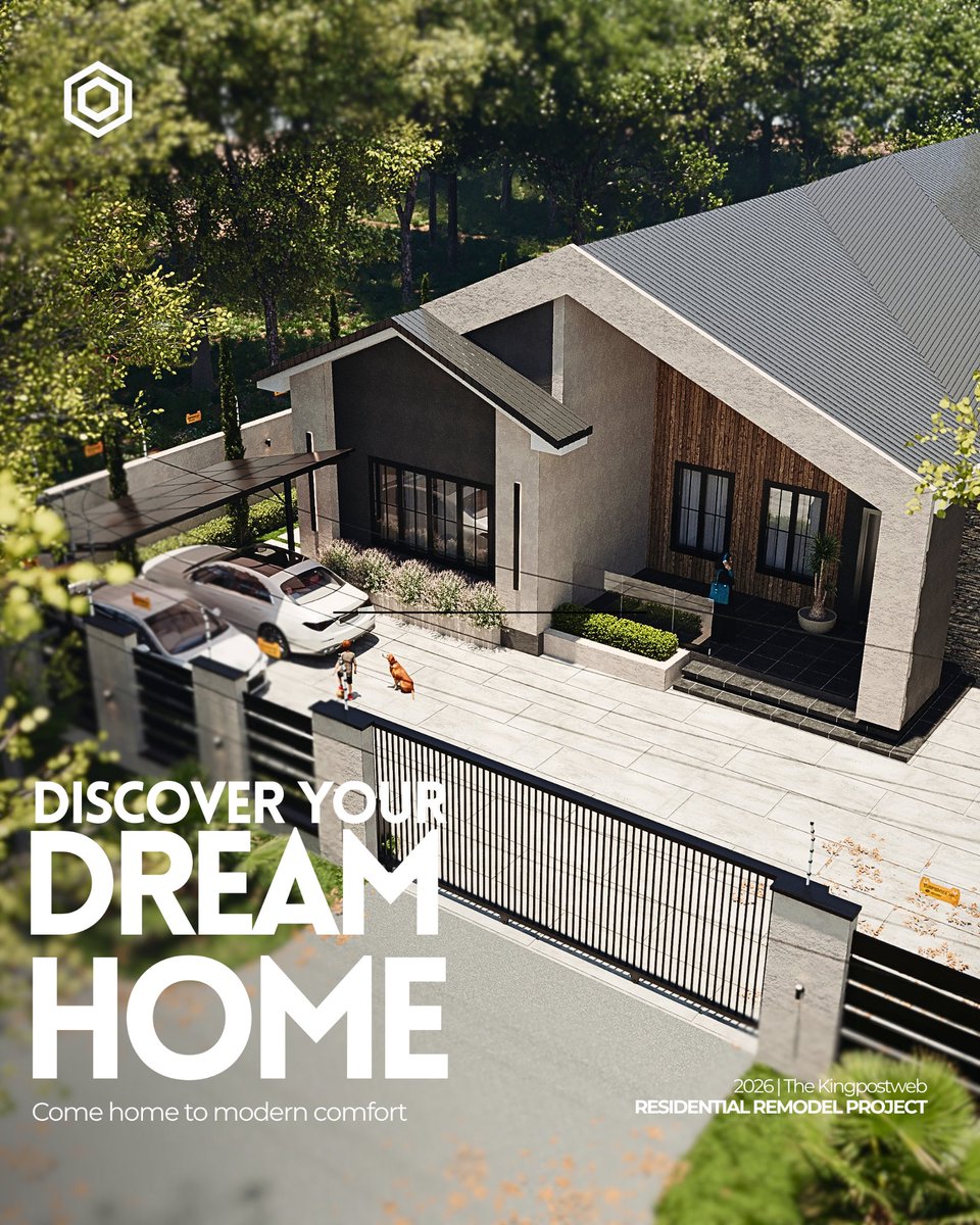 KingsleySAM_'s tweet photo. Nobody dreams about owning a house.
They dream about what life feels like inside it.

Morning coffee, Quiet evenings, Kids playing in the driveway..
A place that finally feels like yours.
This was designed around that feeling.

Would you live here? https://t.co/ep4y84kfUD