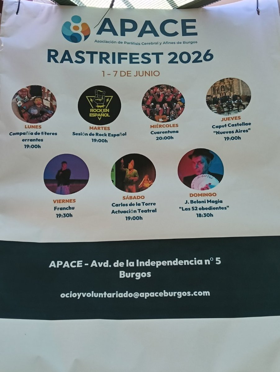 Aytoburgos's tweet photo. Inaugurada la XXV edición del Mercadillo Solidario de APACE. 25 años de compromiso, inclusión y solidaridad que ayudan a financiar programas esenciales para muchas personas y sus familias. Gracias a voluntarios, donantes y colaboradores por hacerlo posible. ¡Acércate y participa! https://t.co/Juwy51Px0w