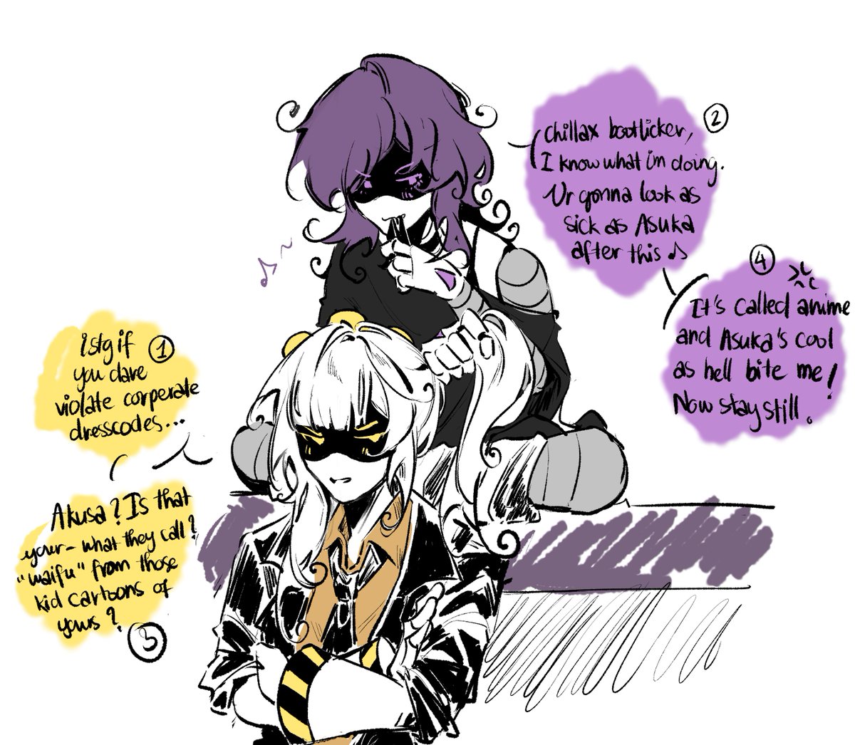 rethalyier's tweet photo. they are so happy pride month #juzi #murderdrones https://t.co/TXUCBoxxVF