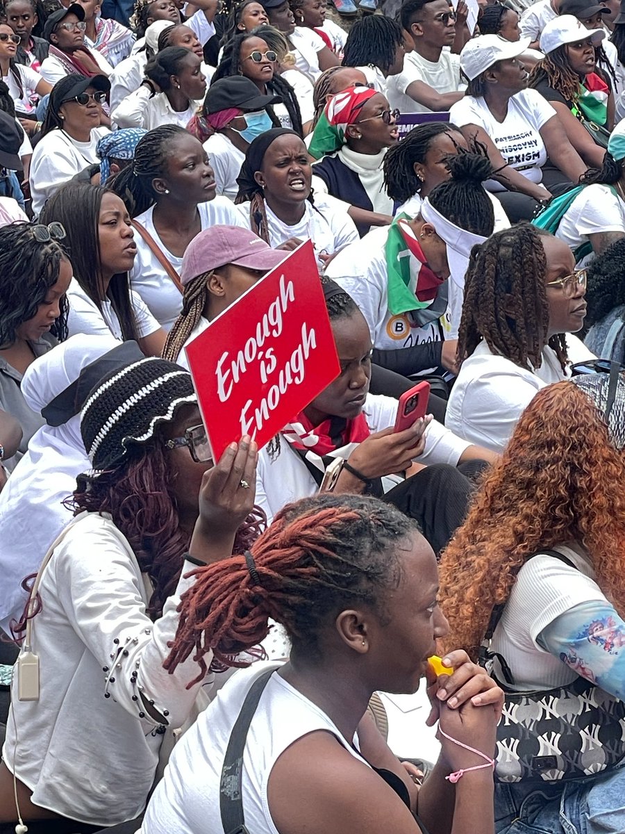 AfUncensored's tweet photo. Participants in the femicide march assemble on Kenyatta Avenue in Nairobi’s CBD before the procession begins.
PHOTOS: @elsa https://t.co/S4WebE9r15