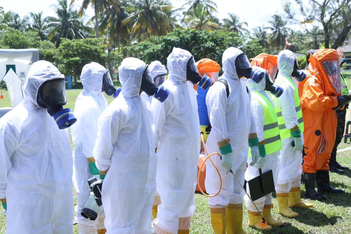 OPCW's tweet photo. 🛡️How can countries strengthen preparedness for chemical emergencies before they happen?

The OPCW and Sri Lanka’s National Authority for the Implementation of the Chemical Weapons Convention trained 24 participants from 14 Asian countries in Colombo on chemical emergency response, protective equipment, detection and decontamination, and response procedures.

The hands-on course strengthened preparedness and response capabilities while building regional cooperation among first responders.

🔗 Explore OPCW resources that support preparedness for and response to chemical emergencies: https://t.co/88RCmPm0Yx