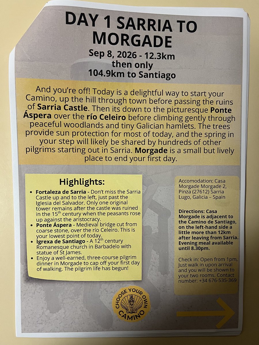 JimPeios's tweet photo. The Camino continued: arriving in Sarria for one night and the next day the start of section 1 of our walk. So impressed with the way our walk has been curated by this exceptional company. Nothing is left to chance for our ‘beginners’ walk. As it should be. 10 out of 10. https://t.co/bwqOoH56ld