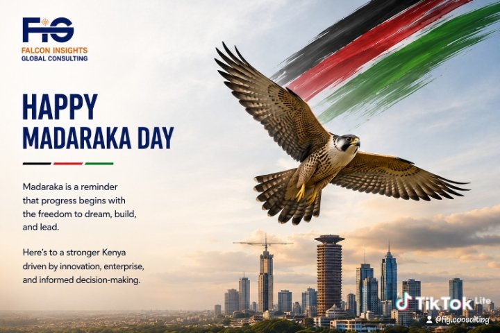 Figconsultingke's tweet photo. Madaraka means the freedom to dream, build, and lead on your own terms.
63 years on, that mandate lives in every bold founder, every informed decision,every enterprise built to last.
Falcon Insights exists to be the strategy behind that progress. 🦅🇰🇪
#MadarakaDay #Kenya63 #Dream https://t.co/nT7rOj4Gfv