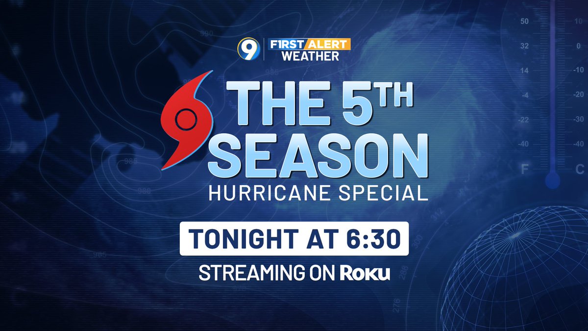 JaredWAFB's tweet photo. Good Monday morning. Welcome to June, welcome to the start of Meteorological Summer, and welcome to the 2026 Atlantic Hurricane Season!  It's forecast to be a quieter than normal season, but it's always good to be storm-ready. Check out our "5th Season" hurricane special tonight. https://t.co/FzKxTTAyxJ