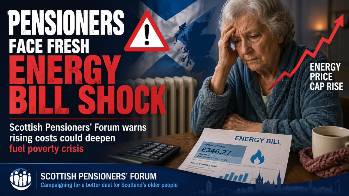 CwuGlasgow's tweet photo. 🔴 SCOTTISH PENSIONERS’ FORUM WARNS OF GROWING PENSIONER POVERTY CRISIS

Read more on our website 👇
https://t.co/1o6VHGpvDP

#Pensioners #FuelPoverty #CostOfLiving #EnergyBills #Scotland https://t.co/WiPV2h0gGA