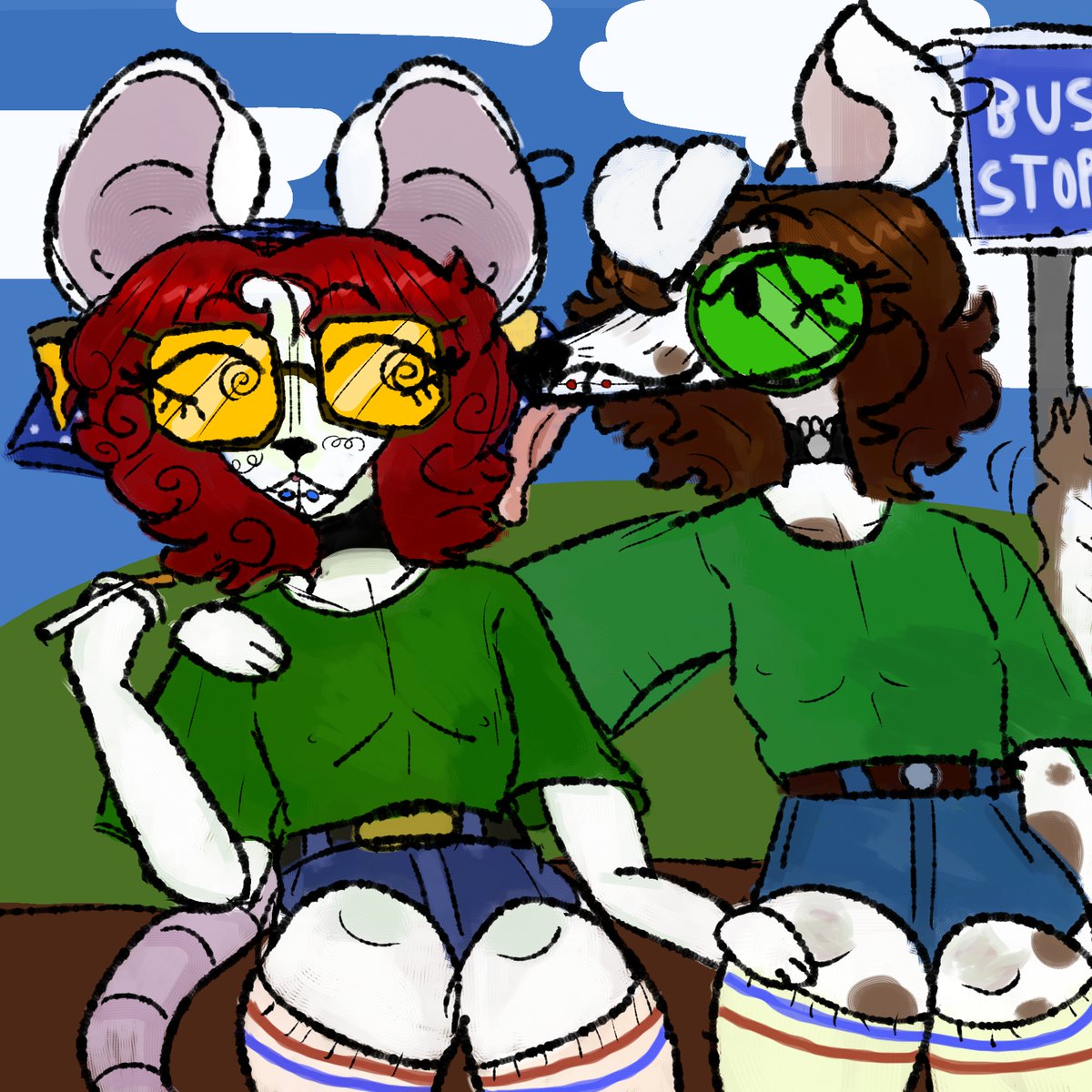 selen381REAL's tweet photo. They're just really good friends and roommates #art #furry #oc #digitalart #rat #dog #theyrejustreallygoodfriends https://t.co/LpXoLL5lYs