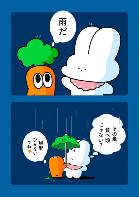 本日のラビとキャロ🐰🧡🥕 