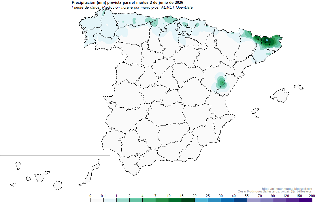 crballesteros's tweet photo. ⛈️ y ⚡ hoy y mañana en zonas de 🏔️ del centro y nordeste peninsular, localmente fuertes y con granizo, especialmente mañana en Pirineos. Las 🌧️ afectarán mañana además de las zonas mencionadas a otros puntos del tercio norte peninsular. #ClimaEnMapas
https://t.co/Ybb01g4abA https://t.co/oo27WHPKDf