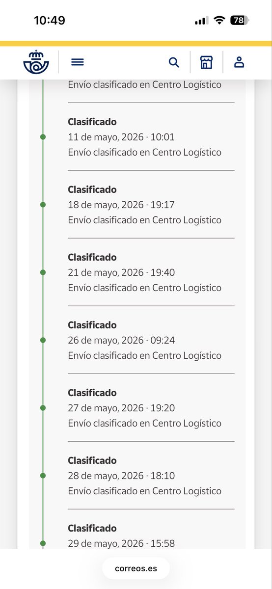 beejeke's tweet photo. Lo de @Correos @CorreosAtiende es de echar de comer aparte. Un pedido que era urgente para principios de mayo, lleva 8 cambios en Clasificado, llevando en el sistema desde el día 9 de mayo. Es increíble… https://t.co/Gl8BW9qpG6