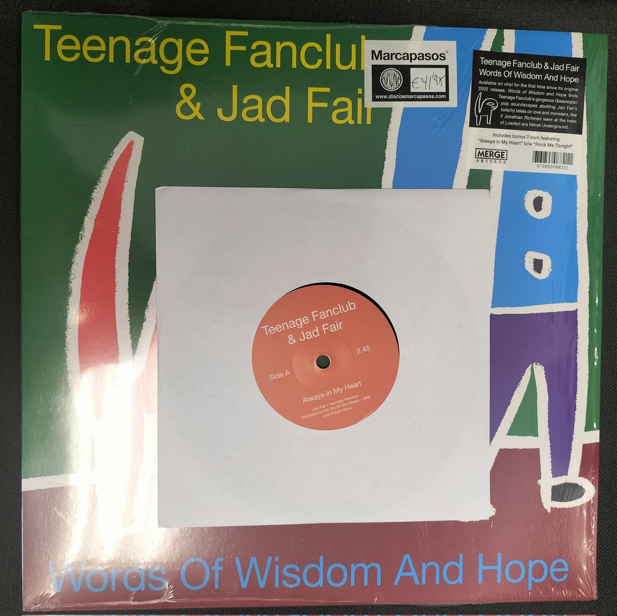joseprroca's tweet photo. Nova entrada #RSD! #RSD2026 @RSD_Spain @RSDUK aquest cop l'edició de l'#Lp que va sorgir de la col·laboració entre @TeenageFanclub i #JadFail Aquesta edició inclou un sgl Comprat a la botiga granadina @Marcapasos_GR que ho han enviat súper ràpid i molt ben protegit.Gran servei https://t.co/VhKntRardh