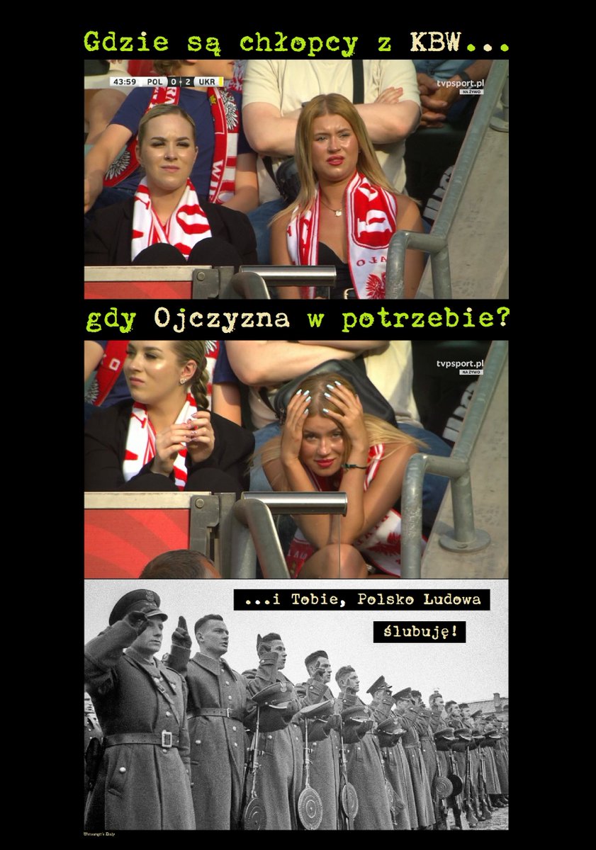 KolinskiRobert's tweet photo. #AtPolskaWłaśnie... #poland #UKraine #POLUKR #football #klęska #porażka #kompromitacja #hańba #tusk; #33lataStyropianizmu; 🤡🥳🧐

Za Tuska, to nawet w gałę z 🇺🇦 u "siebie" haratać nie POtrafimy... #SłynneCytaty, #SłynneProroctwa; #PrawdaWasWyzwoli; 👽👻🖤🚩

#MakeArtNotWar; 🖤🚩 https://t.co/abFJ6z3CKR