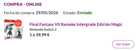 mahyrd's tweet photo. Decepcionado con @VideojuegosGAME

Ofertan Edición Magic que no es. Se basan en su letra pequeña para no entregar lo que compras. ¿Publicidad engañosa? Sin sobre de cartas por ser semi-nuevo.
Y luego que por qué compramos en Amazon. https://t.co/IgErHpTZKD