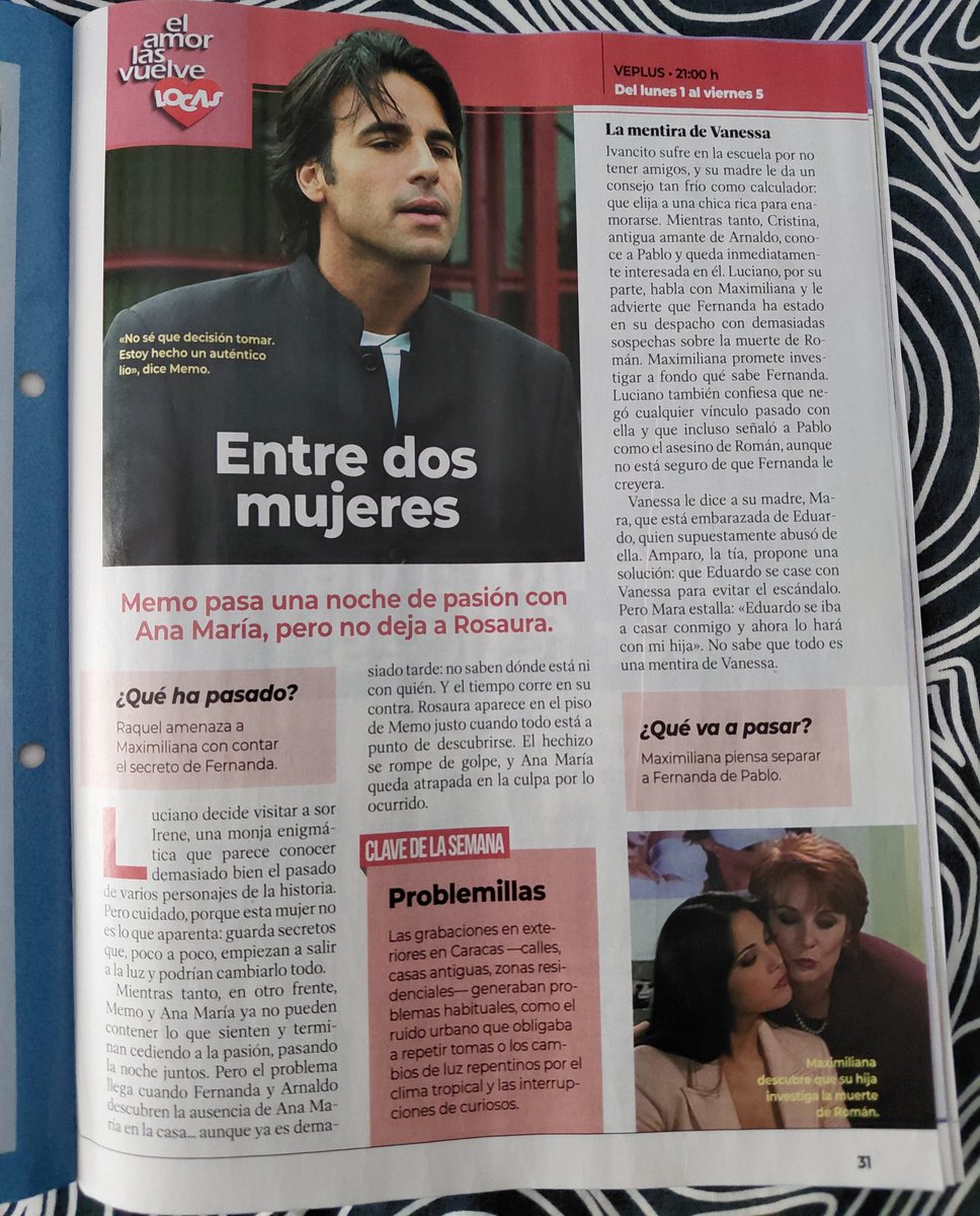 Franethan's tweet photo. ℹ️ #RevistaTelenovela N°1730 (1.6.26)
✔️ Las lectoras dicen: Mariela Alcalá 
✔️ Gran final #MeAtrevoaAmarte @NovaTDT
✔️ Fasciculo: Primavera 
✔️ Resumen: El amor las vuelve locas @VePlus_ y demás telenovelas
✔️ Y mucho más, descúbrelo en la revista teleNOVELA
 @Pilar_Manzr ♥️ https://t.co/mnIuRfLCmq