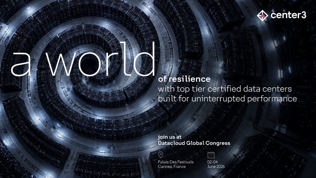 center3's tweet photo. Getting ready for #DatacloudGlobalCongress

Find us tomorrow at meeting room PBR 45, Level -1 and let's connect 🌐.

#KeepingTheWorldConnected https://t.co/BEr7UXl1FP