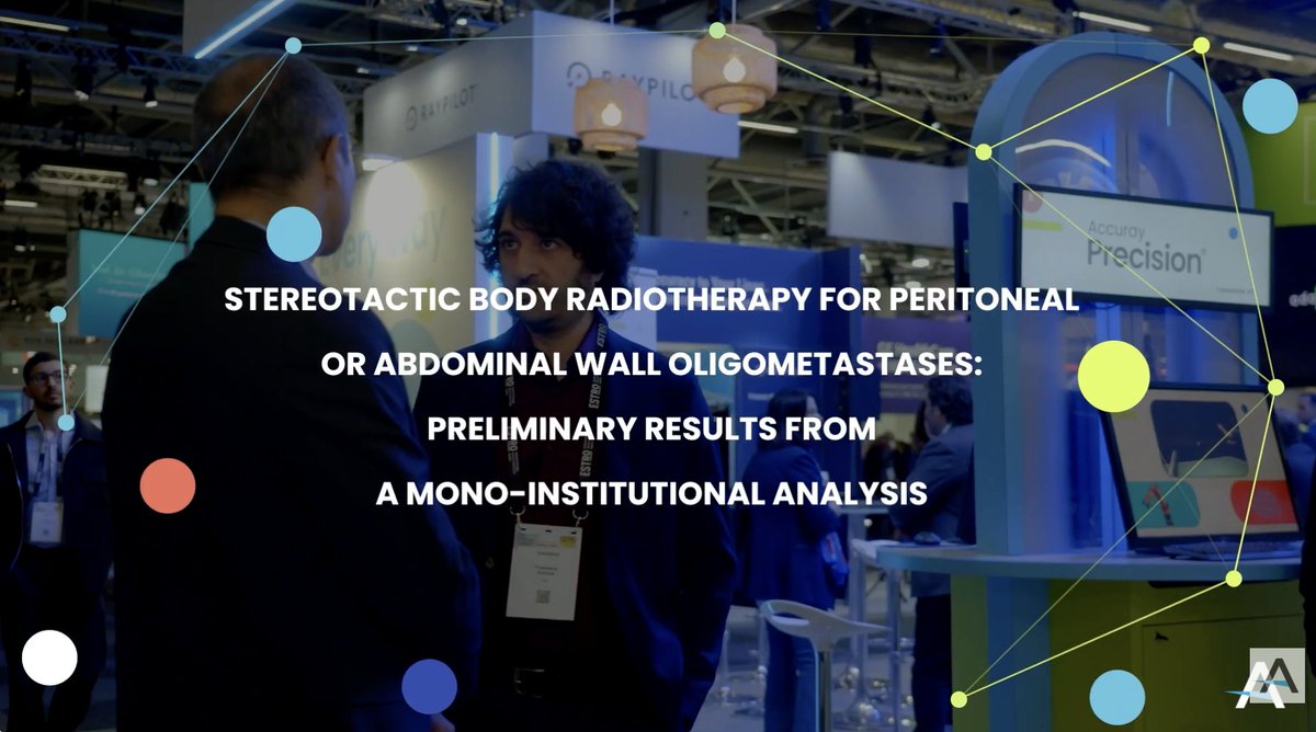 Accuray's tweet photo. According to Dr Francesco Cuccia, ARNAS Civico Hospital in Palermo, Italy, selected patients with isolated peritoneal or abdominal wall metastases may benefit from SBRT. Watch to learn more: https://t.co/XHYNi3A29d #TomoTherapy #Radixact #ESTRO26 @ESTRO_RT https://t.co/B0CIshE4nH
