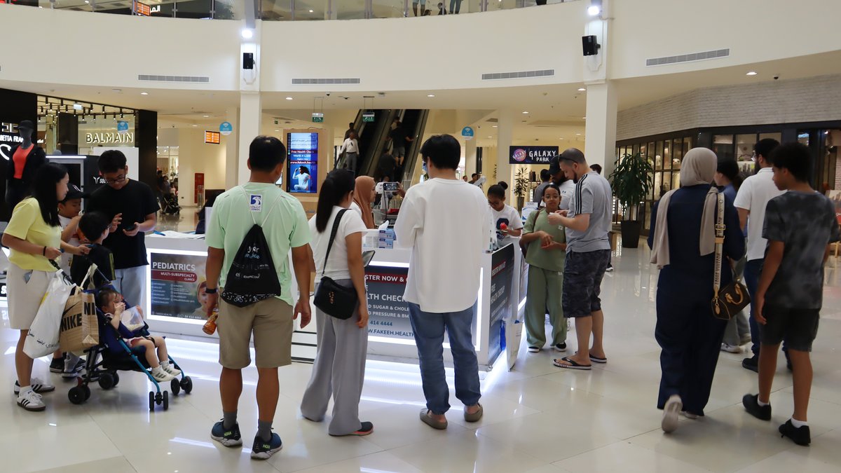 FakeehHealth's tweet photo. Fakeeh Health brought free health checks to the community at Dubai Outlet Mall, taking our commitment to preventive care straight into the heart of one of Dubai's most popular destinations.

We are always here for you in our facilities, and in your community. We are not just a hospital. We are your neighbours. And we will always show up for you, wherever you are.

#FakeehHealth #FakeehUniversityHospital #FreeHealthCheck #DubaiOutletMall #DubaiHealthcare