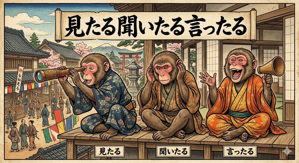 Abr_HDR's tweet photo. モテそうな三猿
お前の事だけ見たる
お前の話を聞いたる
愛してると言ったる
#見ざる聞かざる言わざる https://t.co/xxadvajjPA