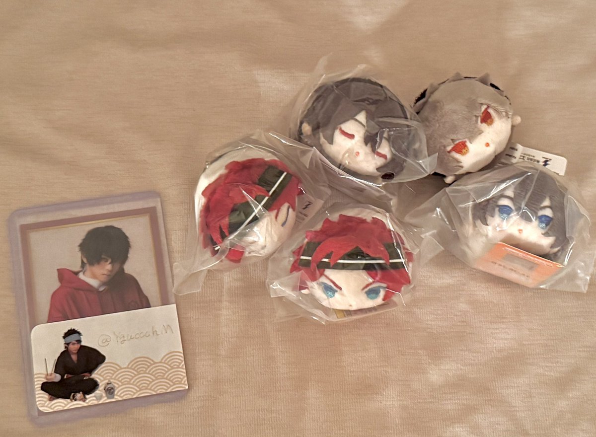 YguccchM's tweet photo. 【交換】刀剣乱舞　あんスタ　あんさんぶるスターズ　もちもちマスコット　ミニ　もちマス　くじ王

譲:豊前.軽装【歌仙.山姥切.加州】
ミニ→同田貫.零.晃牙.ニキ.燐音

求: ミニ:陸奥守.肥前　後家.火車切

郵送にて
⭐️は✨優先
差額精算有
お気軽にお声がけください https://t.co/B63DwroObn
