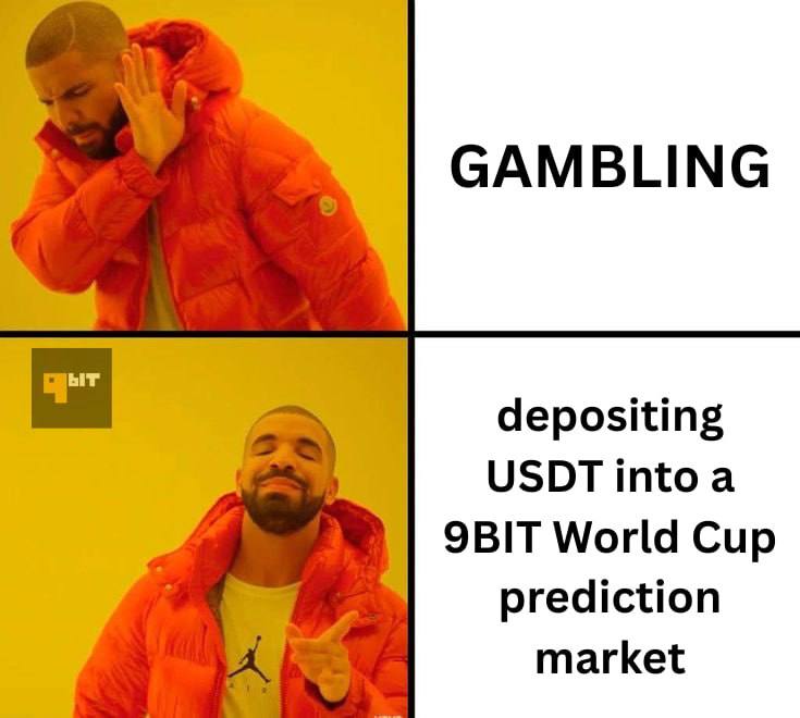 cody_cooked's tweet photo. if you’re wondering on how to be productive during 2026 world cup

then stop anything you’re doing now and do this instead 👇

(spoiler: free money alert)

we all know The World Cup is around the corner, and @official_9bit just dropped their own prediction platform.

you’ll be able to earn by predicting match outcomes where you’re betting against other users, not the house. 

join with these easy 3 steps:

1. sign up via wallet connect or email and deposit in. 100 Bit Points (~ $4)
use the code reff here: https://t.co/Q0nZyFdAQg

2. predict & stake: browse markets for match results, top scorers, and group winners. stake 9BIT tokens on your predictions.

3. win & withdraw: winners share 95% of the losing pool. returns paid automatically in 9BIT. early predictors get the best odds.

after sign up you’ll get 100 free credits instantly!

literally playing with house money on day one 💸

remember, June 11th kickoff is loading…