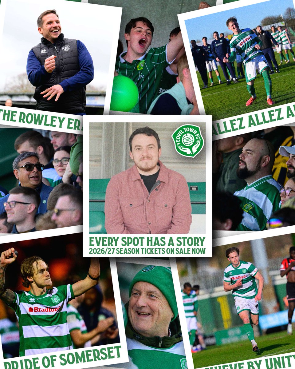 YTFC's tweet photo. Every spot has a story… 🎟️ 

There is just 1️⃣ week left to purchase your 2026/27 Early Bird Season Tickets. 

Secure yours now ➡️ https://t.co/rhmmAbibGX

#YTFC 💚 https://t.co/hvb0e0U0ck