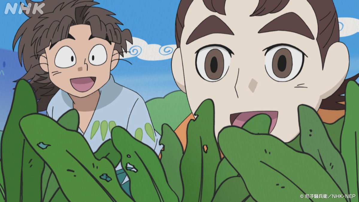 nhk_animeworld's tweet photo. 2(火)の ＃忍たま は
「アルバイトをゆずれの段」

栄養があるから、と野菜くずを食べることを思いついた学園長先生。

野菜くずを生き物のエサにしていた生物委員会は、大弱り。
竹谷門先輩と伊賀崎先輩は、エサ代のため、アルバイトをしようと考え…

🔽NHK ONE配信はこちら
https://t.co/vL2Ttjvx3e https://t.co/jNo46Hwevt