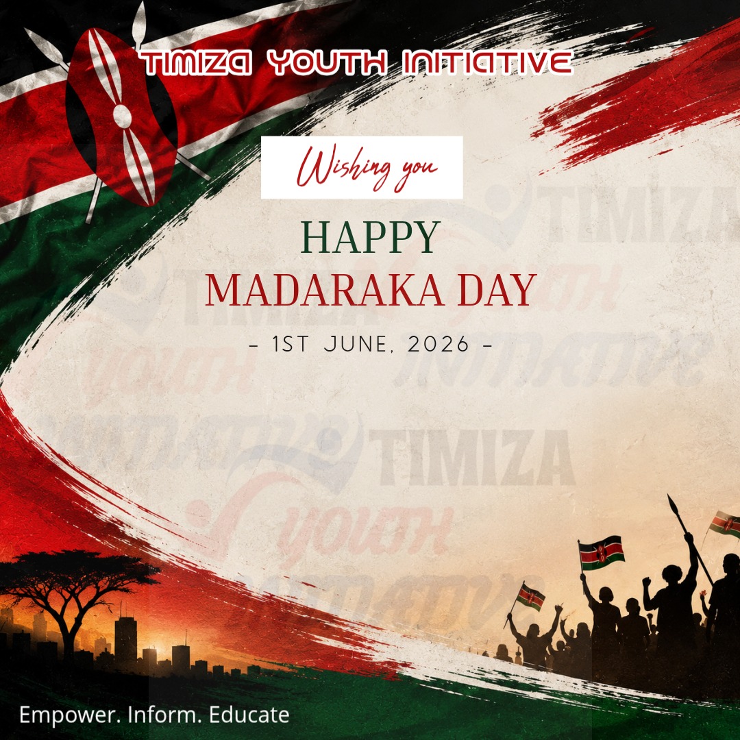 Timiza_CC's tweet photo. HAPPY MADARAKA DAY
Today, we honor the courage of our founders and commit to the work still ahead. 
Timiza believes true freedom comes when we empower, inform, and educate every young Kenyan.
Let’s build the Kenya!

#MadarakaDay2026 #TimizaYouth #EmpowerInformEducate #KenyaAt63 https://t.co/wUwZhQzIgM