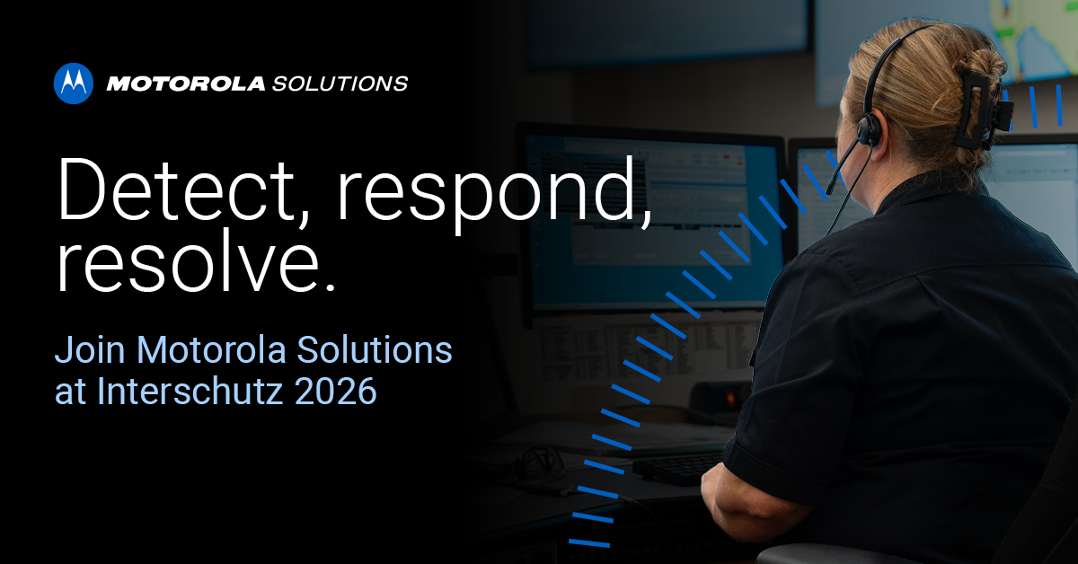 RadiotronicsUK's tweet photo. 🚨Heading to Interschutz 2026? Connect your control room to the frontline with our unified ecosystem! Stop by Motorola Solutions booth (Stand G05) to see how the latest mission-critical tech is revolutionizing Fire &amp; Rescue operations.#FireService #PublicSafety #MotorolaSolutions https://t.co/mEaM8CutNX